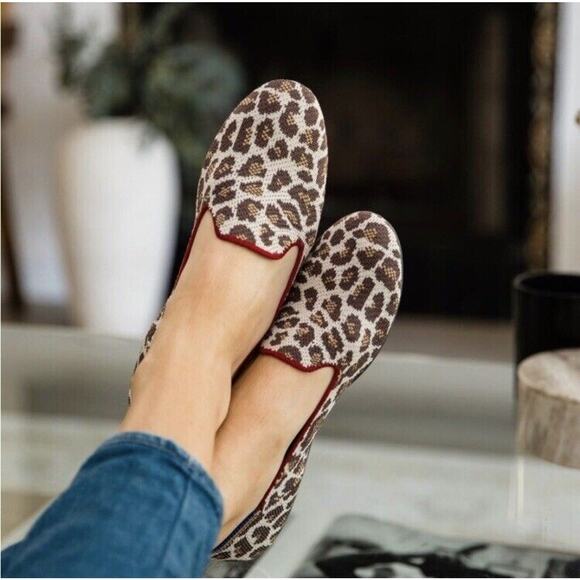 Rothy’s Shoes - Rothy's The Loafer 7.5 Mocha Spot Animal Print Leopard Flats Round Toe